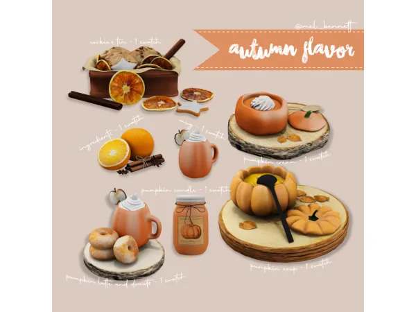Mix Autumn Flavor Collection - The Sims 4 Custom Content