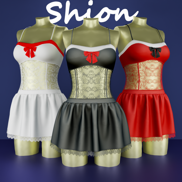 Alpha Shion Lucy Dress by shion_sims - The Sims 4 Custom Content