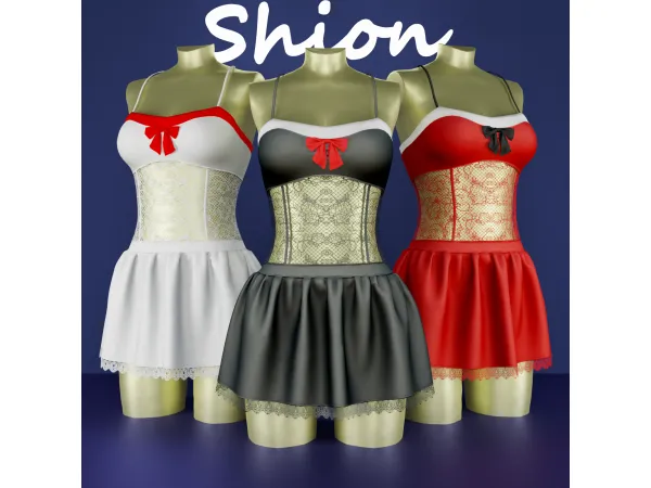 Alpha Shion Lucy Dress - The Sims 4 Custom Content