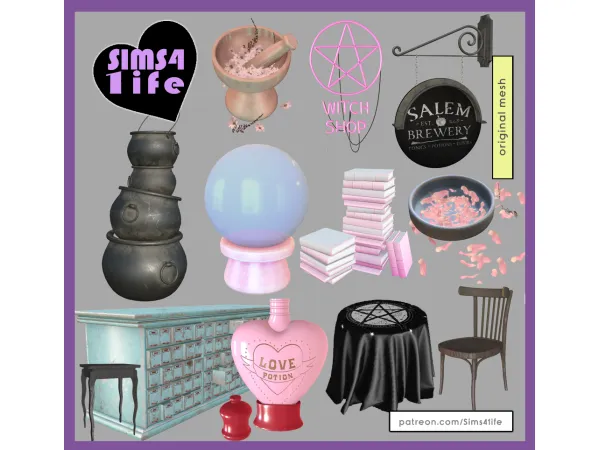 Alpha Spellbinding set - The Sims 4 Custom Content