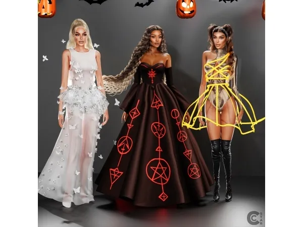 Mix HALLOWEEN 2025 u2014 u201cThe Enchanted Darknessu201d Collection - The Sims 4 Custom Content