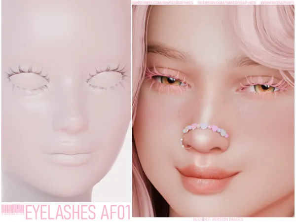Alpha Eyelashes AF01 - The Sims 4 Custom Content