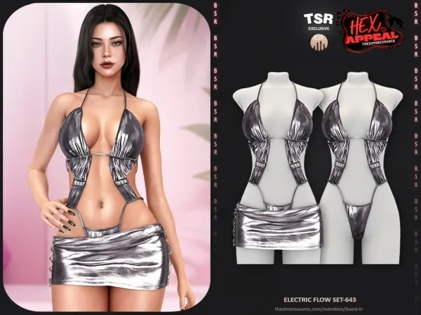 Alpha HEX APPEAL Electric Flow Set 643 BD1635 - The Sims 4 Custom Content