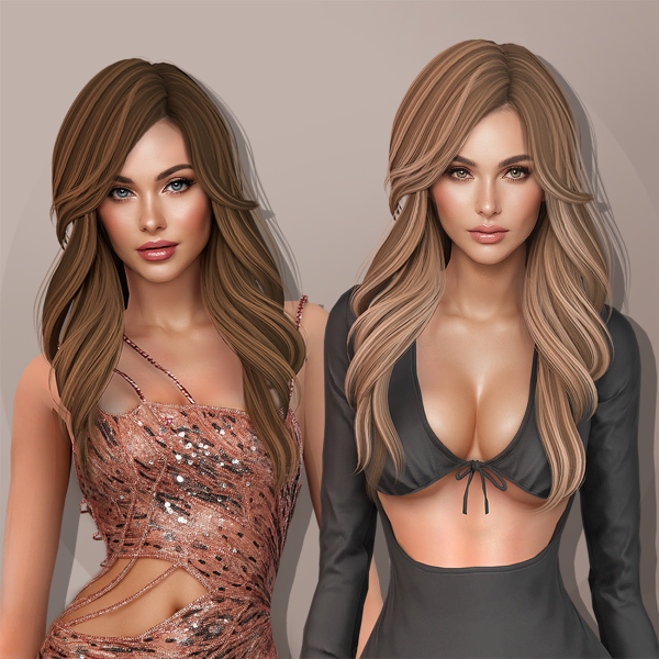 Alpha Karina hairstyle by aurum - The Sims 4 Custom Content