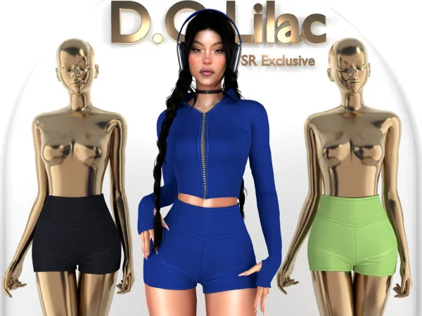 Alpha Mini Short Leggings DO2003 - The Sims 4 Custom Content