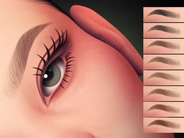 Alpha Silas Brows MC13 - The Sims 4 Custom Content