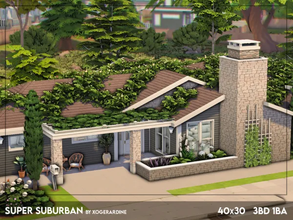 Maxis Match Super Suburban (NO ) by xogerardine - The Sims 4 Custom Content