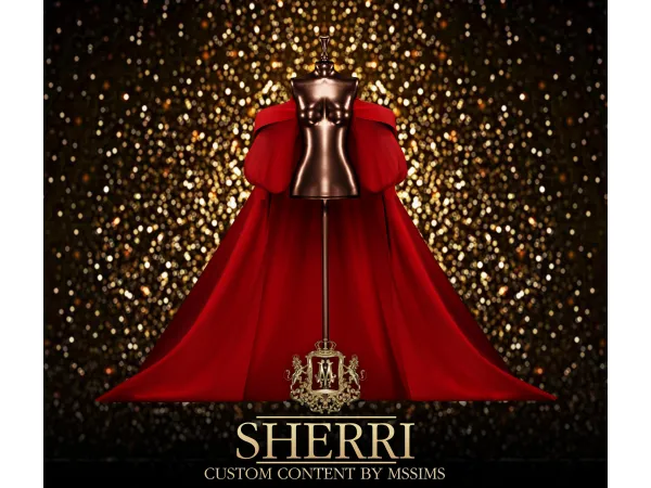 Alpha SHERRI CAPE by MSSIMS - The Sims 4 Custom Content