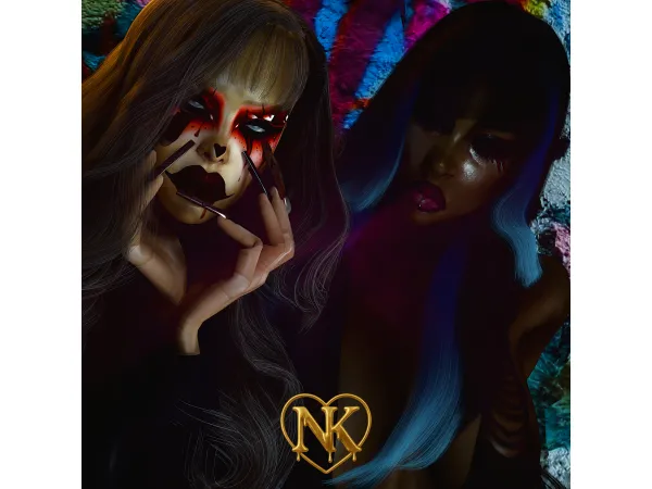 Alpha HI I'm Back Here Are Two Makeup Looks For Yall by NakiriVika - The Sims 4 Custom Content
