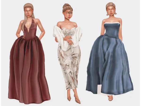 Mix Evening Gala Sims 4 Lookbooks by boujeesimss - The Sims 4 Custom Content