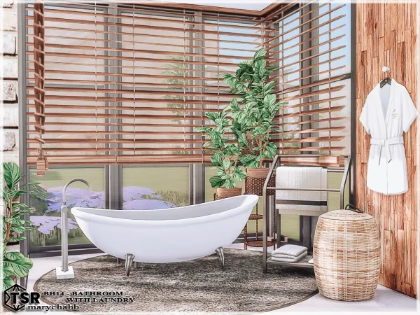 Mix BH14 Bathroom with Laundry - The Sims 4 Custom Content