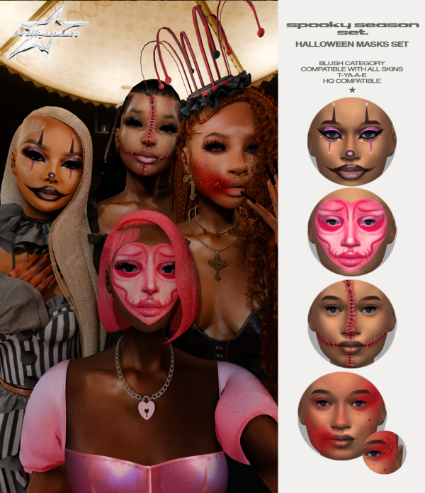 Alpha spooky season set by simsfinds - The Sims 4 Custom Content