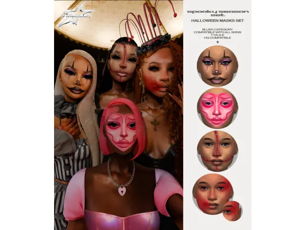 Alpha spooky season set by trillqueen - The Sims 4 Custom Content