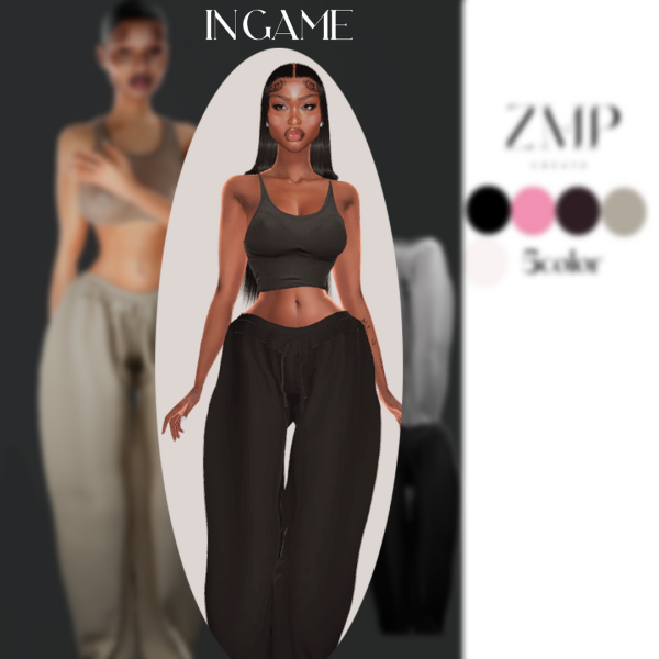 Alpha baggy sweats by simsfinds - The Sims 4 Custom Content