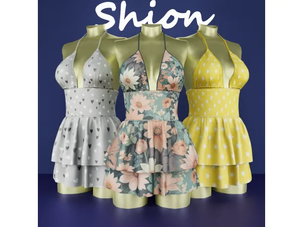 Alpha Shion Thea Dress - The Sims 4 Custom Content