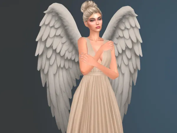 Maxis Match Weeping Angel Wings - The Sims 4 Custom Content