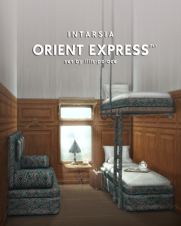 Maxis Match INTARSIA Orient Express Set Pt1 by simsfinds - The Sims 4 Custom Content