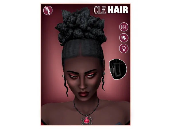 Maxis Match CLE HAIR by wildpixel - The Sims 4 Custom Content