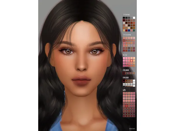Alpha 2025 November Makeup set by mmsims - The Sims 4 Custom Content
