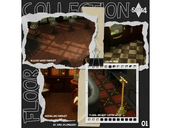 Maxis Match Floor Collection1 by 11Plumberry - The Sims 4 Custom Content