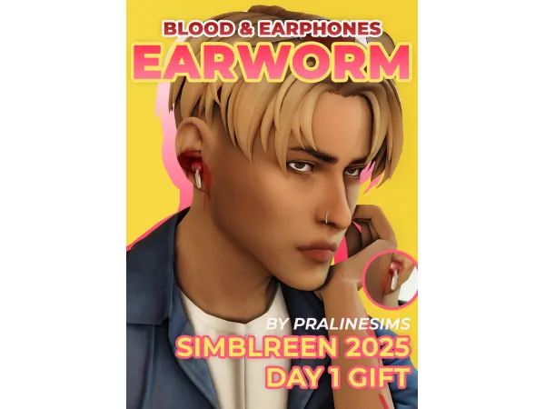 EARWORM Blood & Earphones by Pralinesims