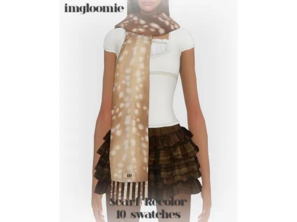 Maxis Match [imgloomie] serenity DakotaScarf - The Sims 4 Custom Content
