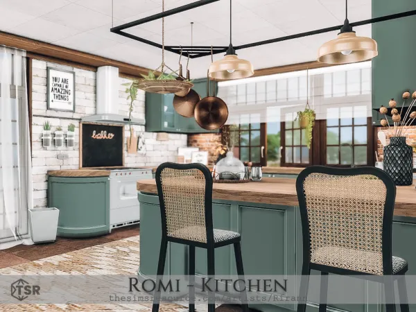 Alpha Romi Kitchen - The Sims 4 Custom Content