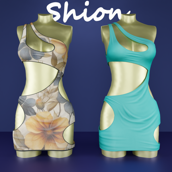 Alpha Shion Clara dress by shion_sims - The Sims 4 Custom Content