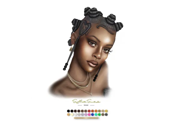 Maxis Match Meredith Hairstyle by sehablasimlish - The Sims 4 Custom Content