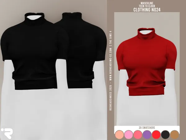 Alpha AM CLOTHING N024 - The Sims 4 Custom Content