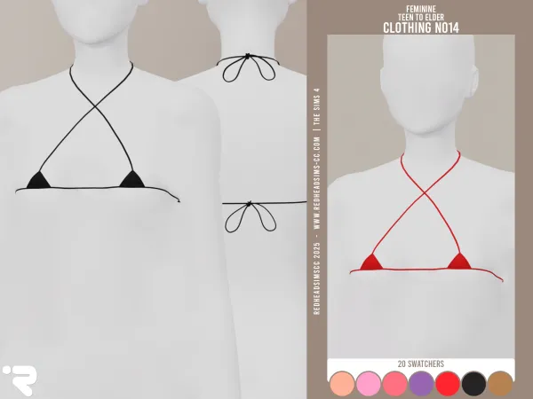 Alpha AF CLOTHING N014 - The Sims 4 Custom Content