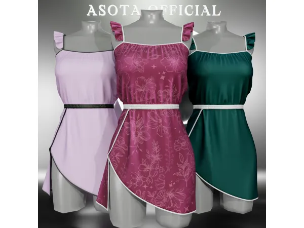 Alpha [ASOTA OFFICIAL] Matilda Short Dress - The Sims 4 Custom Content