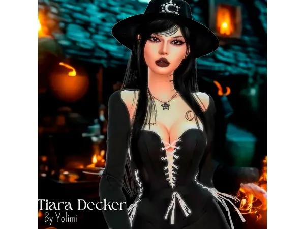 Alpha Tiara Decker by yolimi - The Sims 4 Custom Content