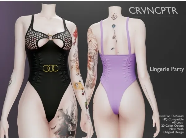 Alpha Lingerie Party - The Sims 4 Custom Content