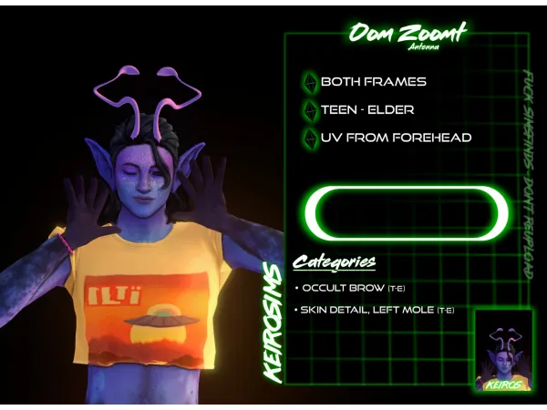 Maxis Match Happy Simblreen Antenna by keirosims - The Sims 4 Custom Content