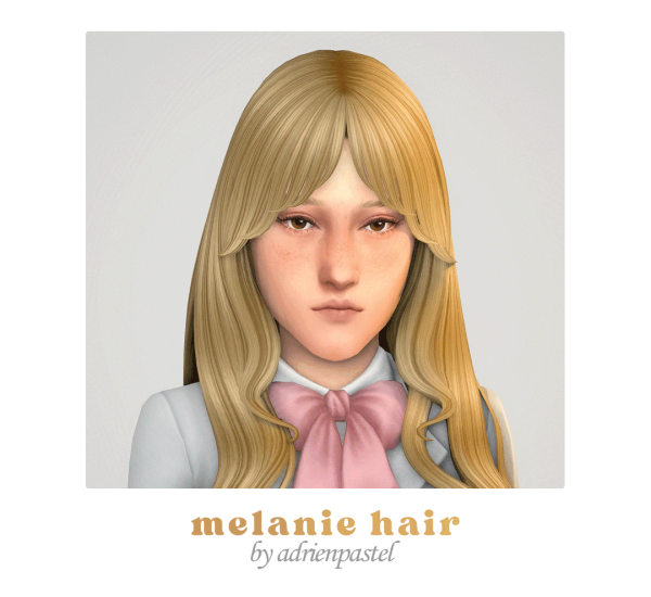 Maxis Match daylifesims' Melany Hair (Kids Conversion) by simsfinds - The Sims 4 Custom Content