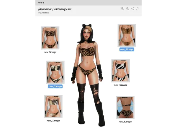 Alpha wild energy set by deepmoon - The Sims 4 Custom Content