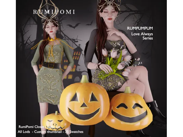 Alpha Rumipomi_Sasha Outfit - The Sims 4 Custom Content