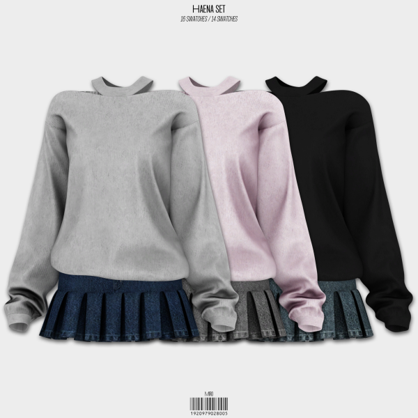 Alpha HAENA Set by simsfinds - The Sims 4 Custom Content