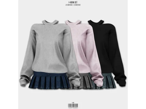 Alpha HAENA Set by mirosims2020 - The Sims 4 Custom Content