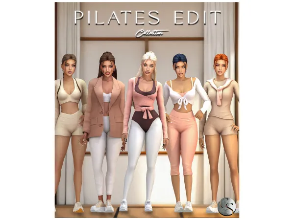 Alpha CAMUFLAJE Pilates Edit Big Collection Teaser - The Sims 4 Custom Content