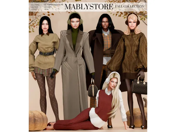 Alpha PRE FALL by Mably - The Sims 4 Custom Content