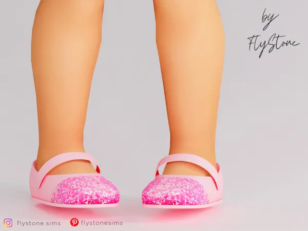 Mix Toddler Flats With Glitter Scattering by FlyStone - The Sims 4 Custom Content