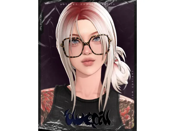Maxis Match (Bluepill) 251105 Miranna hair - The Sims 4 Custom Content