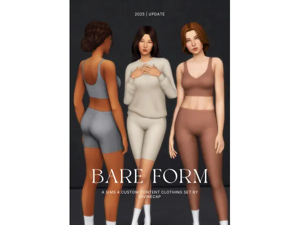 Maxis Match The BARE FORM Set by DIVINECAP - The Sims 4 Custom Content