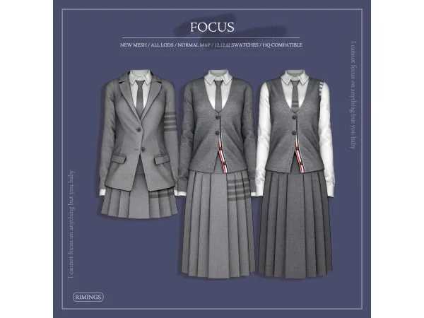 Alpha [RIMINGS] FOCUS - The Sims 4 custom content