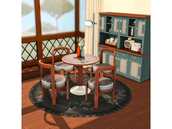 Maxis Match Retro Dining by abbypiggg - The Sims 4 Custom Content
