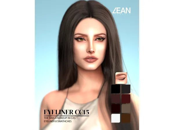 Alpha LEAN EYELINER CC15 - The Sims 4 Custom Content