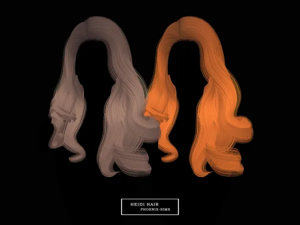 Alpha Heidi Hair - The Sims 4 Custom Content