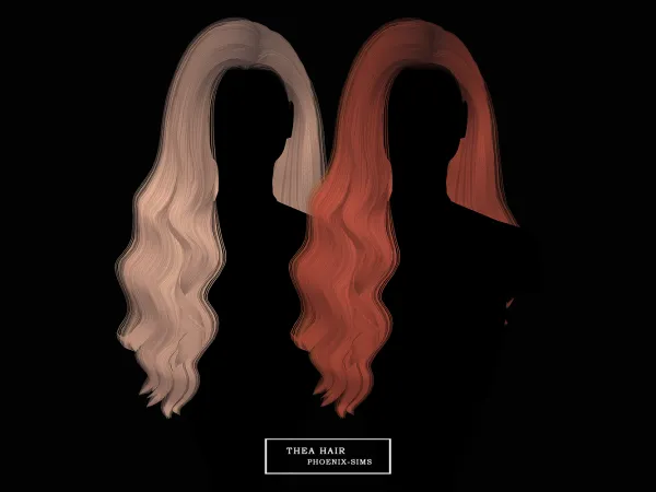 Alpha Thea Hair - The Sims 4 Custom Content